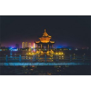 郑州园林休闲石亭亮化工程 点亮城市夜色，绘就园林夜景新画卷